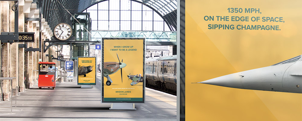 design service posters in station